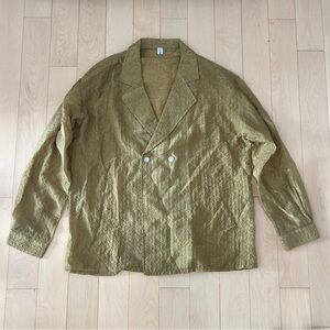 Mustard Yellow Sheer Thin Jacket